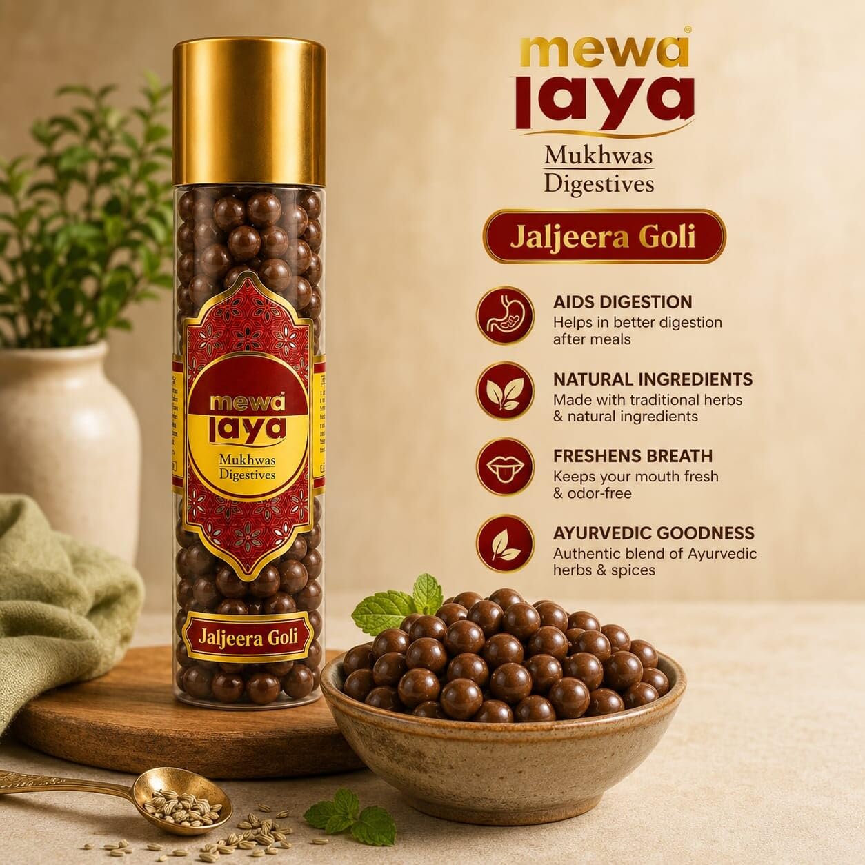 MEWALAYA JALJEERA GOLI 200G*24S