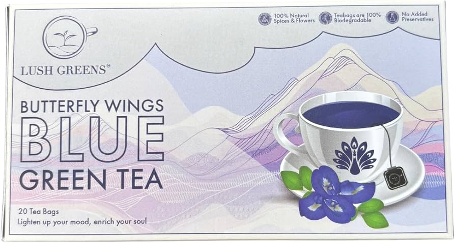 LUSH BLUE PEA FLOWER TEA BAGS 20S