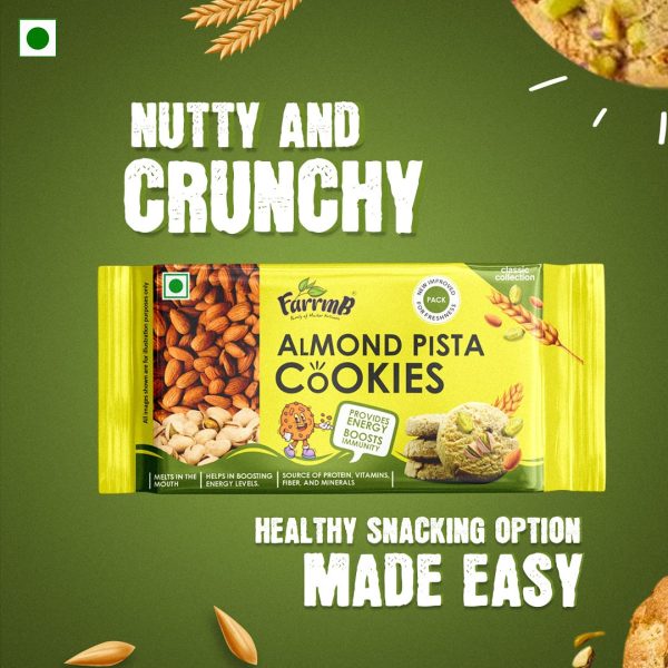 FARRMB ALMOND PISTA COOKIES 200G