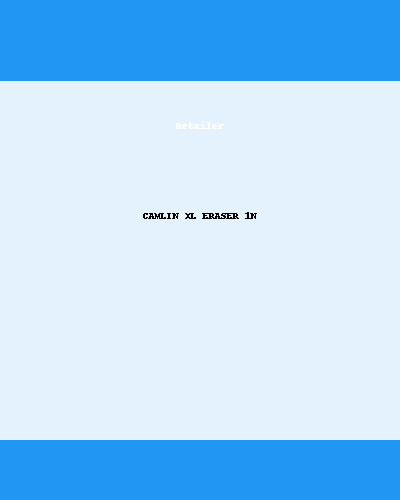 CAMLIN XL ERASER 1N