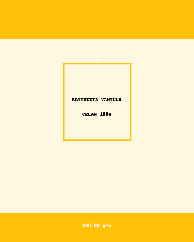 BRITANNIA VANILLA CREAM 100G