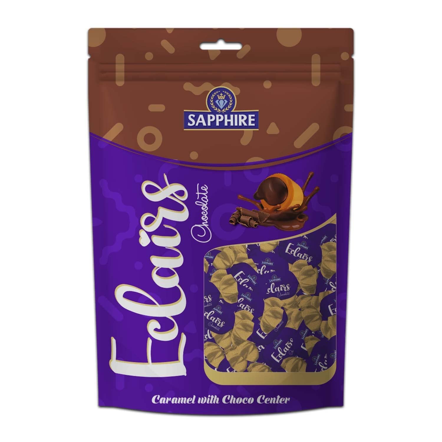 SAPPHIRE ECLAIRS CHOCOLATE 350*24S