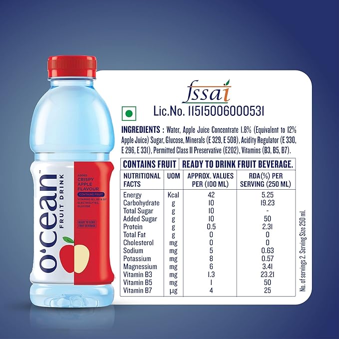 O`CEAN DRINK APPLE 300ML