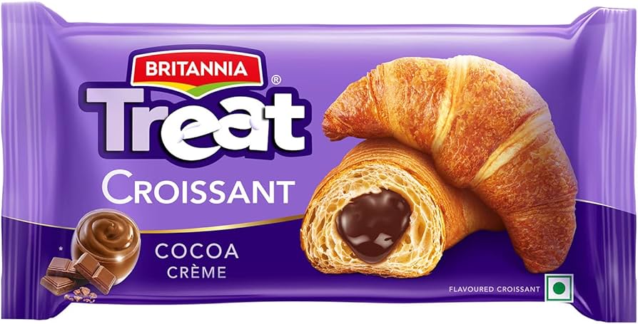 BRITANNIA CROISSANT TRIPLE CHOCO 55G*20S