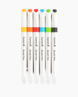 CAMEL BRUSH PENS 6 SHADES