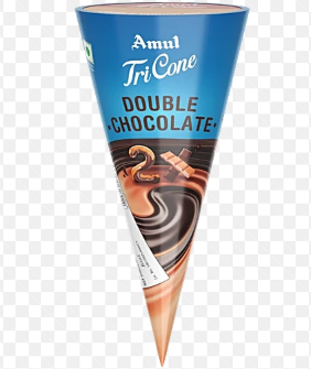 AMUL IC TRICONE DOUBLE CHOCO 120ML*20S