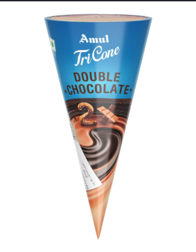 AMUL IC TRICONE DOUBLE CHOCO 120ML*20S