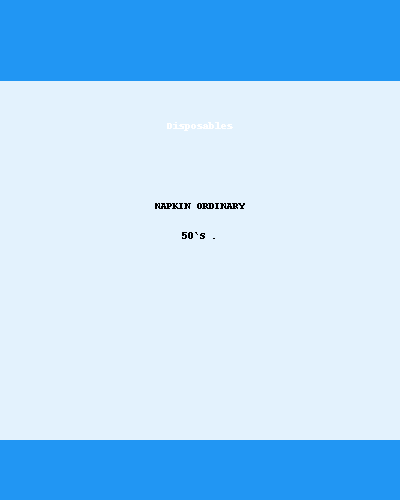 NAPKIN ORDINARY 50`S .