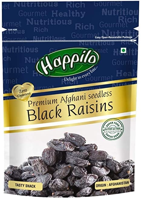 HAPPILO 200G BLACK RAISINS