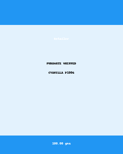 PURAMATE WHIPPED CVANILLA P100G