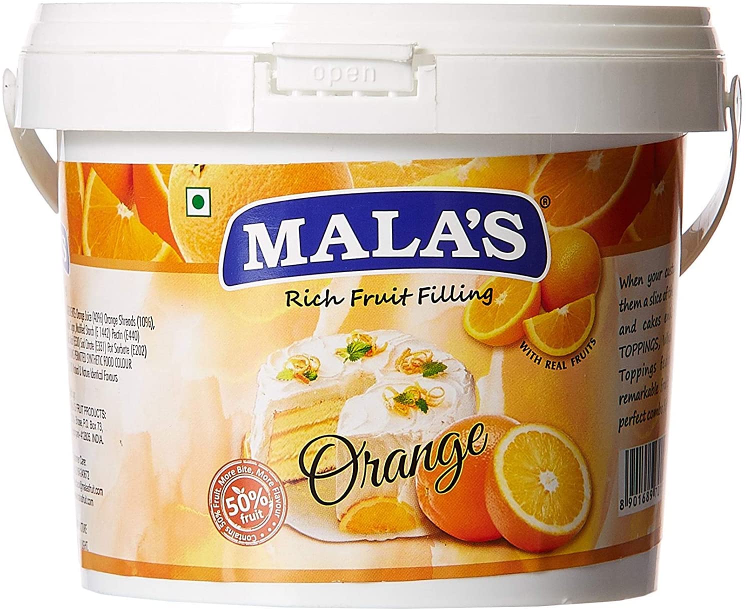MALA`S FILLING ORANGE 1KG.