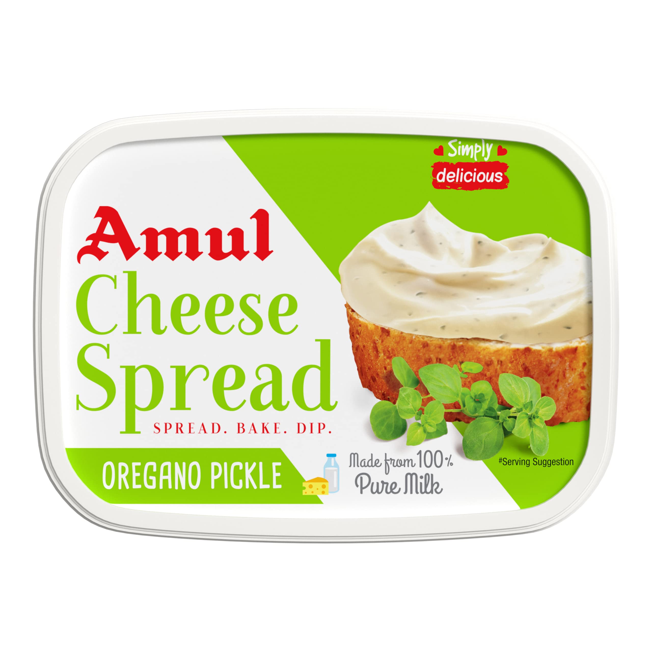 AMUL CHEESE SPREAD OREGANO PICK 200G*24S