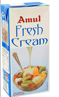 AMUL FRESH CREAM 1L .