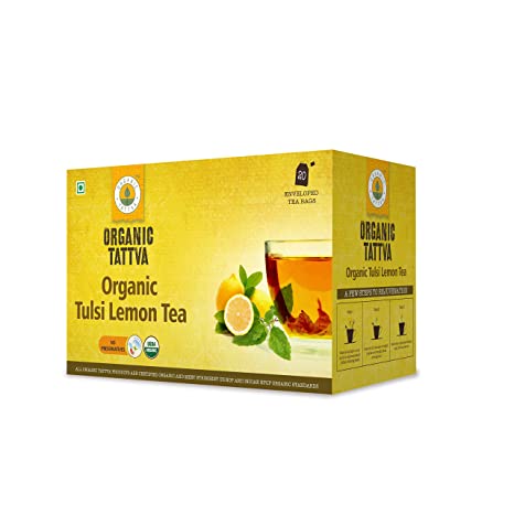 ORG TAT TEA TULSI LEMON  20`S