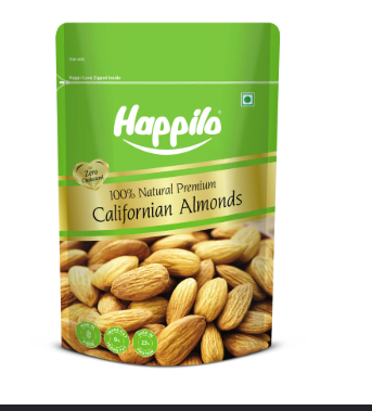 HAPPILO 200G ALMONDS ROASTED