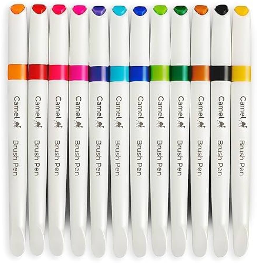 CAMLIN BRUSH PENS 12N+2N FREE