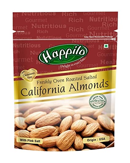 HAPPILO 200G ALMONDS ROASTED