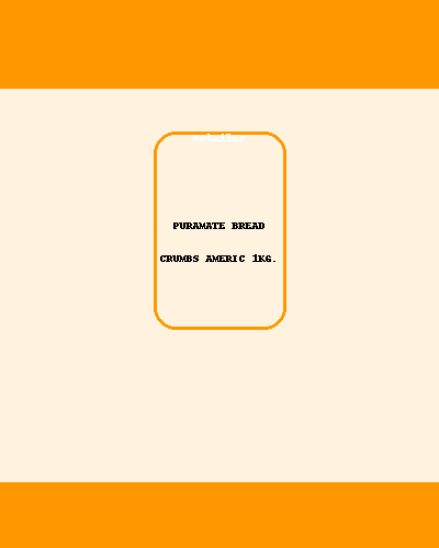 PURAMATE BREAD CRUMBS AMERIC 1KG.
