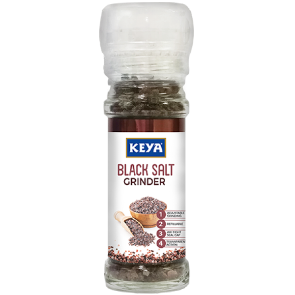 KEYA GRINDER BLACK SALT 100G
