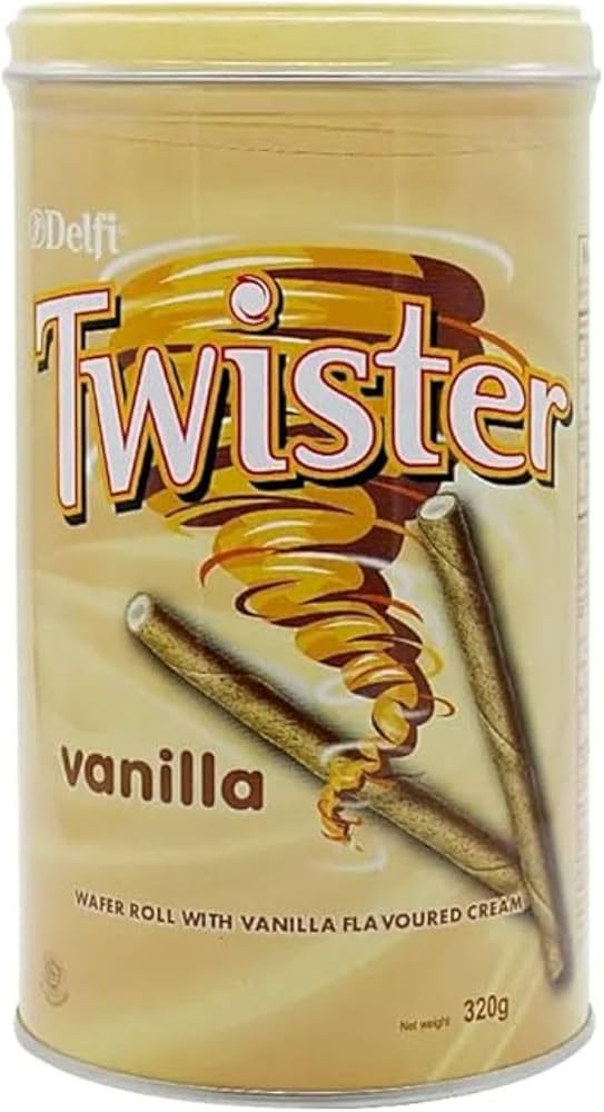 TWISTER WAFER ROLL VANILLA 300G*4S
