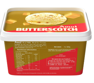 AMUL IC BUTTER SCOTCH 750ML*19S