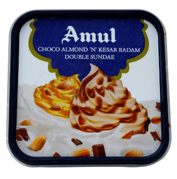 AMUL IC TUB KESAR BADAM SUNDAE 1L*3S