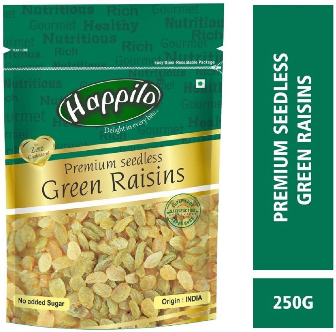 HAPPILO 250G RAISINS GREEN