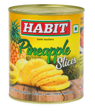 HABIT PINEAPPLE SLICES850G*24S