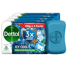 DETTOL SOAP ICY COOL 4*100G
