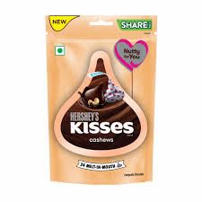 HERSHEYS KISSES CASHEWS 100G