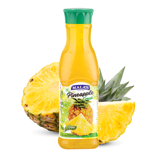 MALA`S CRUSH PINEAPPLE 750ML.
