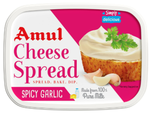 AMUL CHEESE SPREAD GARLIC 200G