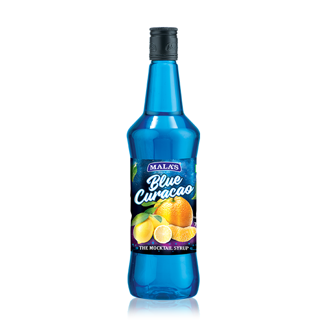MALA`S CORDIAL BLUECURACAO 750ML.
