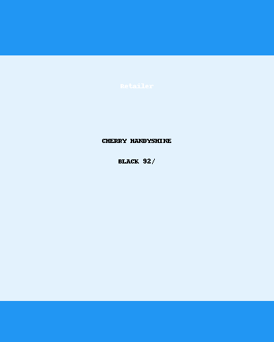 CHERRY HANDYSHINE BLACK 92/