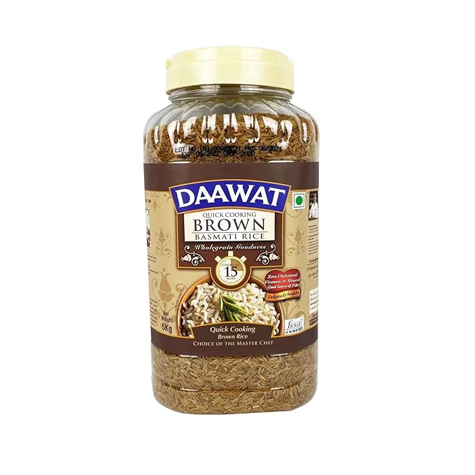 DAAWAT BROWN 1KG JAR.