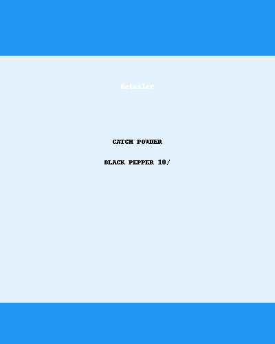 CATCH POWDER BLACK PEPPER 10/
