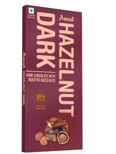 AMUL CHOCO HAZELNUT DARK &RH 150G