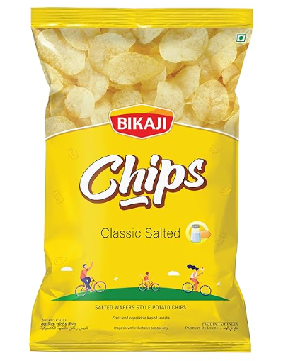 BIKAJI CLASSIC SALTED CHIPS 65G